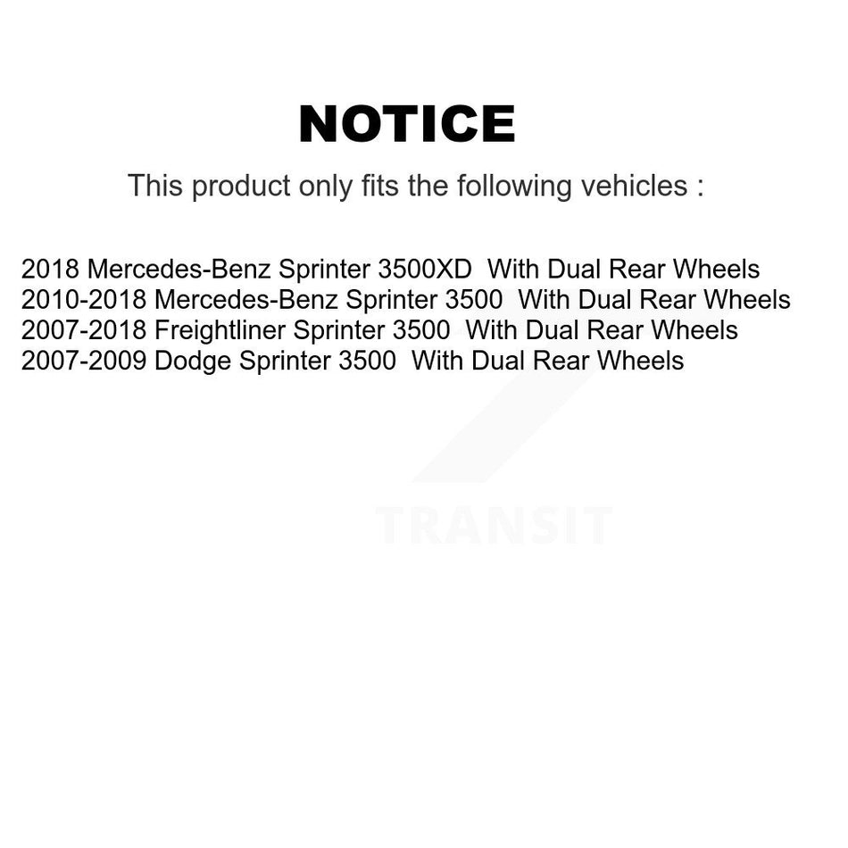 Rear Right Disc Brake Caliper SLC-18B5065 For Sprinter 3500 Mercedes-Benz Dodge Freightliner 3500XD