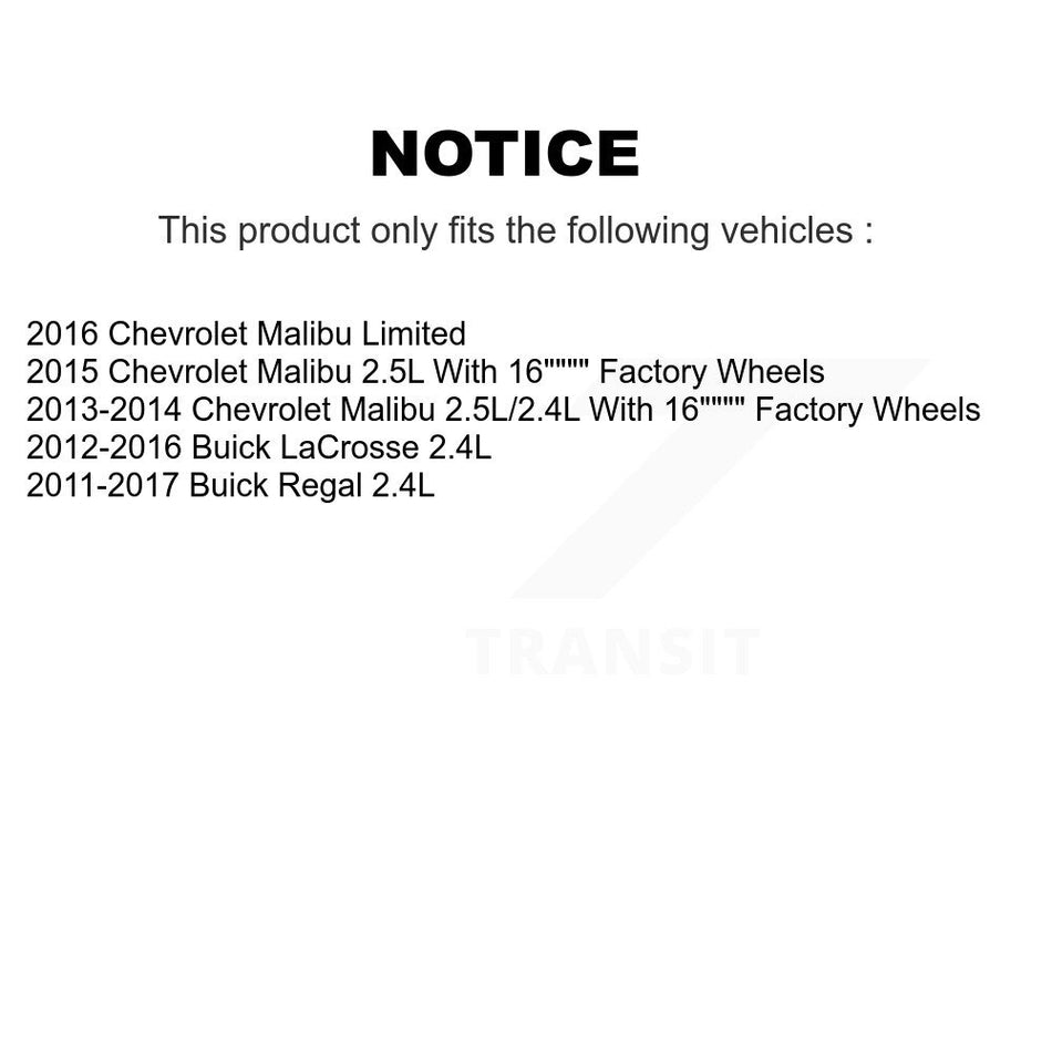 Front Right Disc Brake Caliper SLC-18B5271A For Chevrolet Malibu Buick Regal LaCrosse Limited