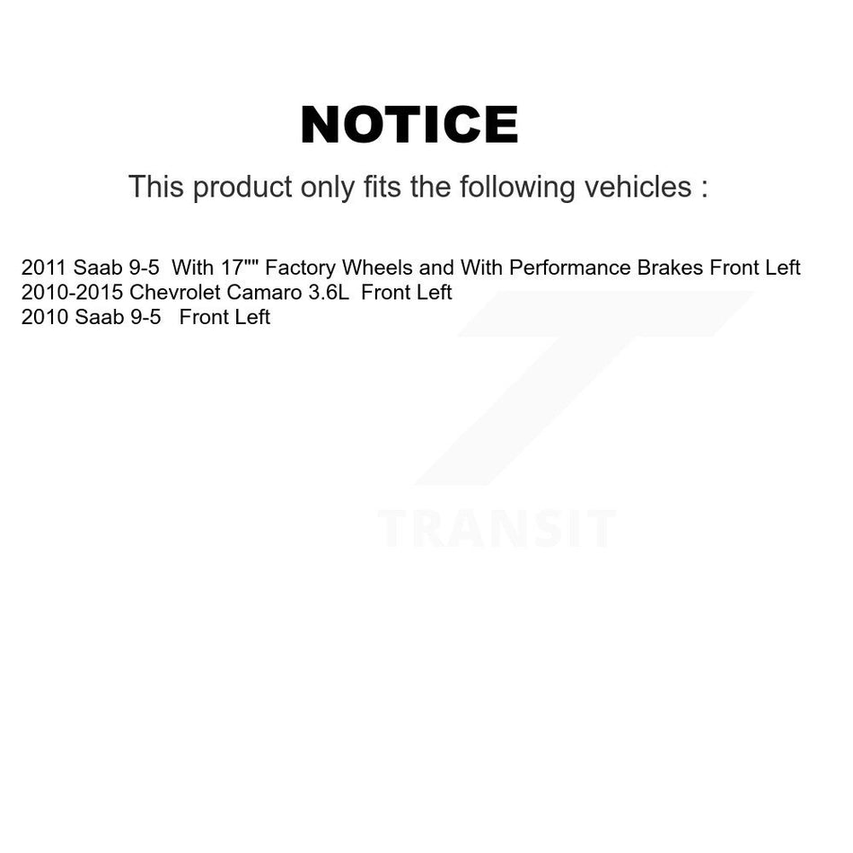 Front Left (Driver Side) Disc Brake Caliper SLC-18B5275 For Chevrolet Camaro Saab 9-5