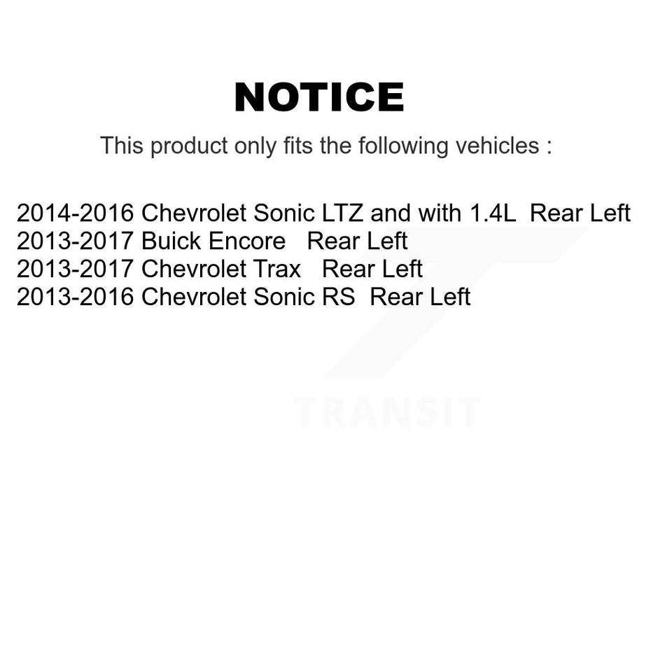 Rear Left (Driver Side) Disc Brake Caliper SLC-18B5471 For Chevrolet Buick Encore Sonic Trax