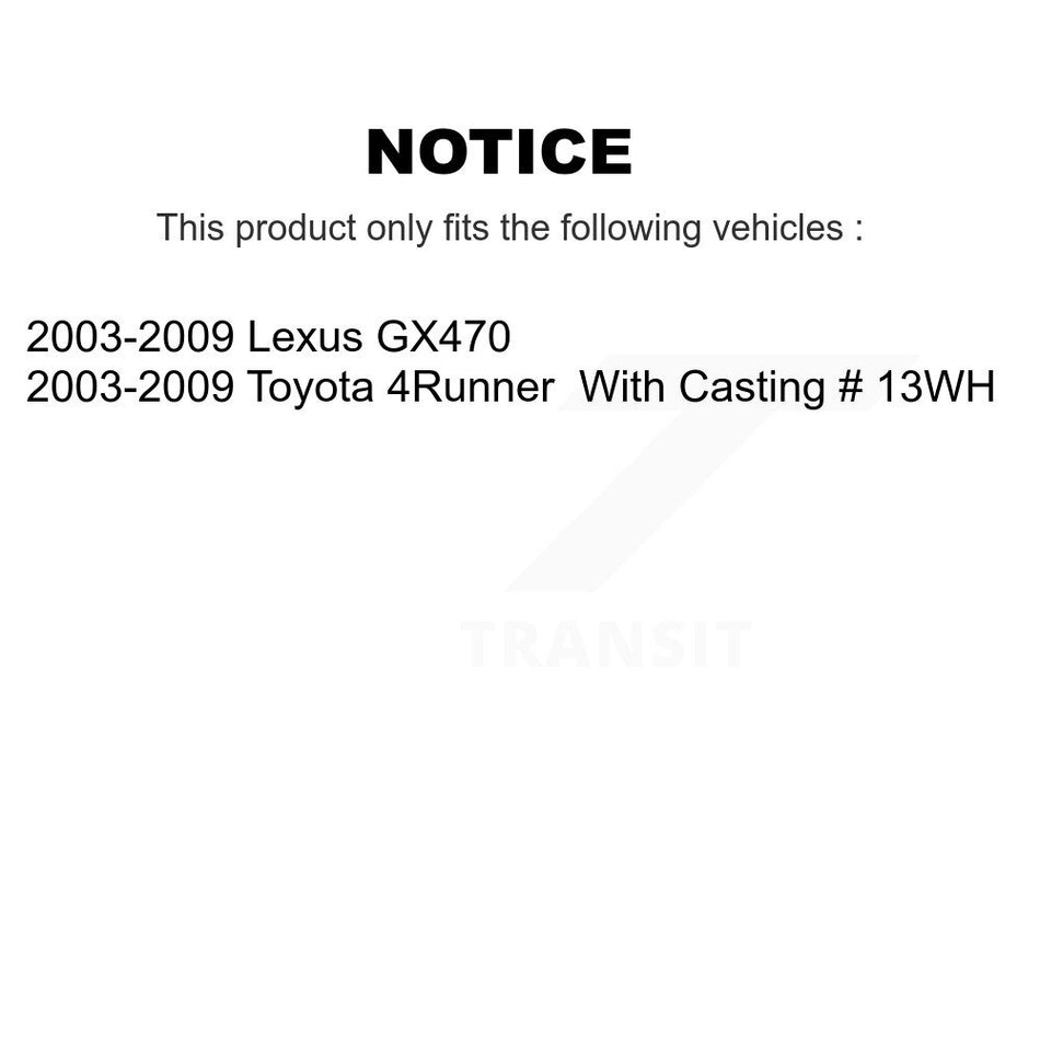 Front Right Disc Brake Caliper SLC-192766 For 2003-2009 Toyota 4Runner Lexus GX470