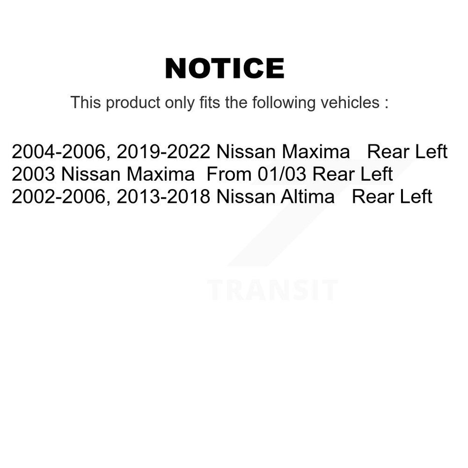 Rear Left (Driver Side) Disc Brake Caliper SLC-19B2780 For Nissan Altima Maxima