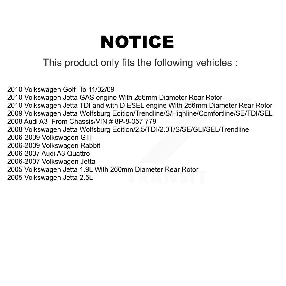 Rear Left Disc Brake Caliper SLC-19B2976 For Volkswagen Jetta Rabbit Golf GTI Audi A3 Quattro