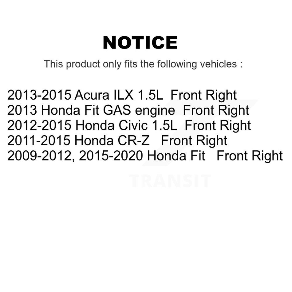 Front Right (Passenger Side) Disc Brake Caliper SLC-19B6039 For Honda Civic Fit Acura ILX CR-Z