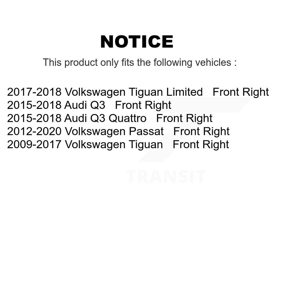 Front Right (Passenger Side) Disc Brake Caliper SLC-19B6157 For Volkswagen Passat Tiguan Audi Q3 Quattro Limited