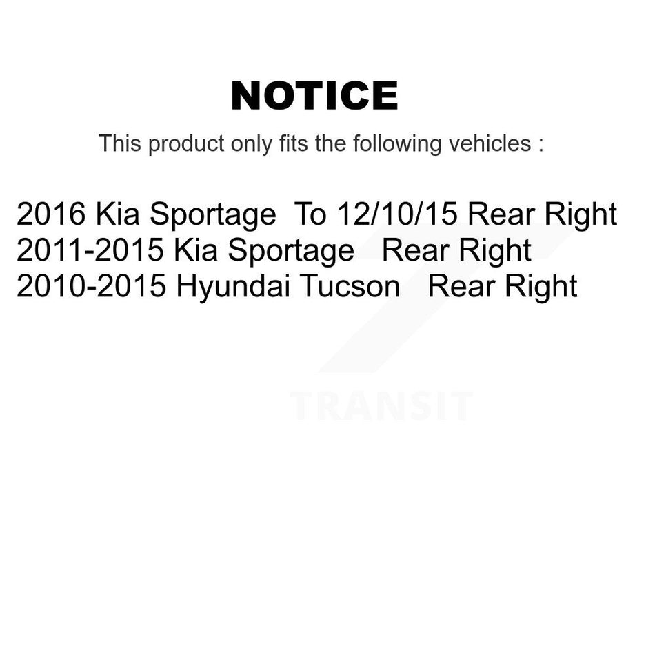Rear Right (Passenger Side) Disc Brake Caliper SLC-19B6391 For Hyundai Tucson Kia Sportage