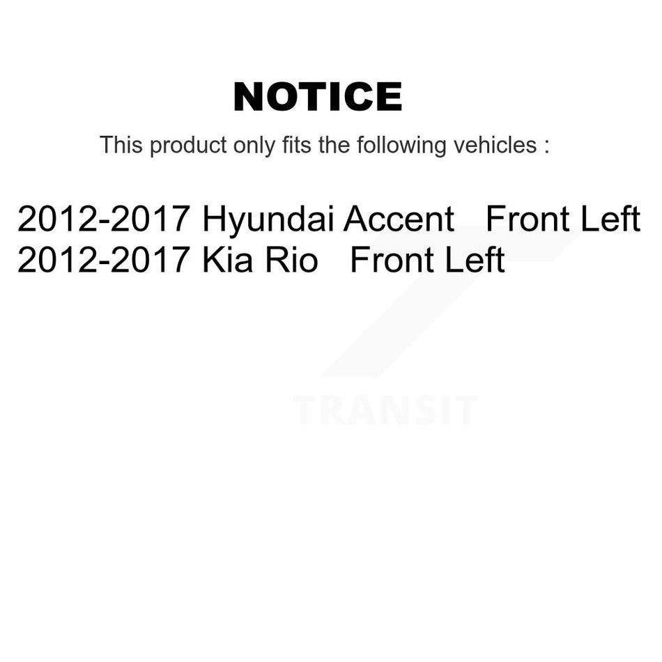 Front Left (Driver Side) Disc Brake Caliper SLC-19B6794 For 2012-2017 Hyundai Accent Kia Rio