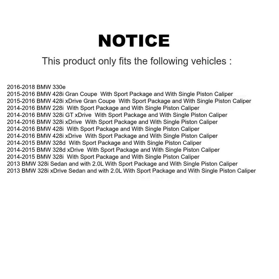 Front Right Disc Brake Caliper SLC-19B7098 For BMW 328i xDrive 428i Gran Coupe 328d GT 228i 330e
