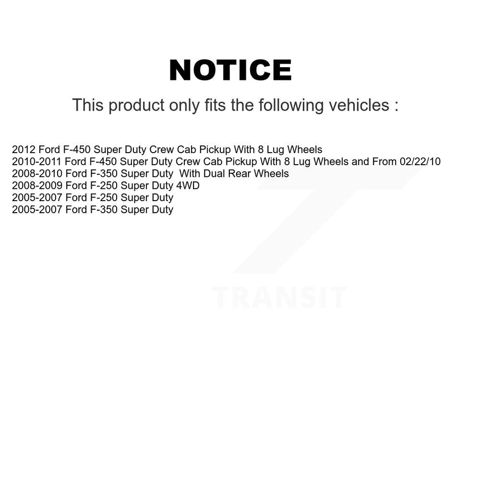 Front Ceramic Disc Brake Pads TEC-1069 For Ford F-350 Super Duty F-250 F-450