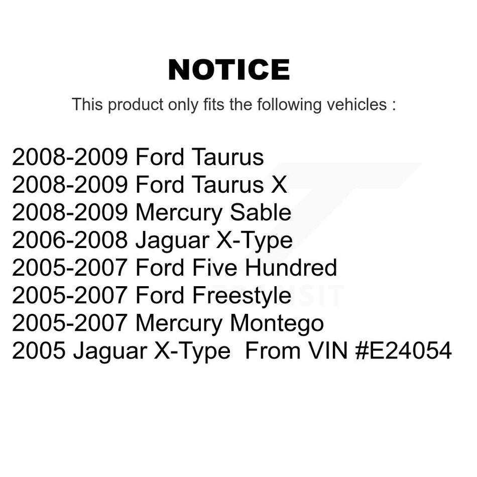 Rear Ceramic Disc Brake Pads TEC-1071 For Ford Five Hundred Freestyle Taurus X Jaguar X-Type Mercury