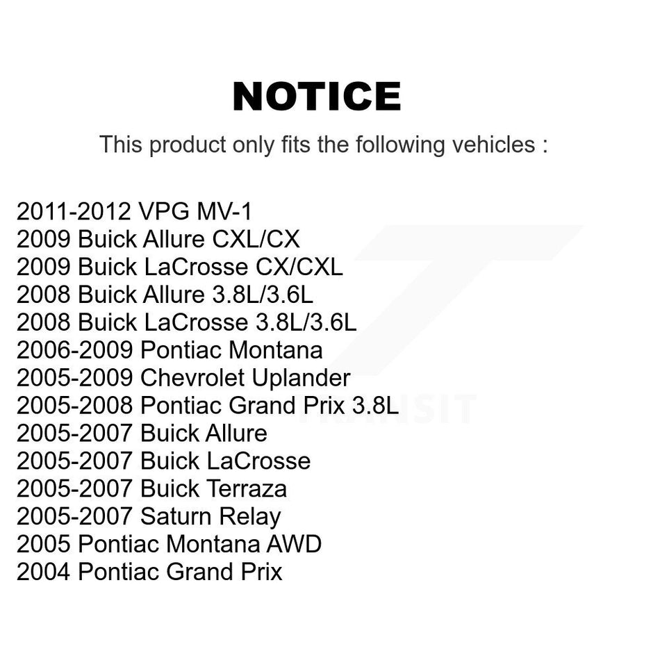 Front Ceramic Disc Brake Pads TEC-1075 For Pontiac Buick Montana Chevrolet Uplander LaCrosse Grand