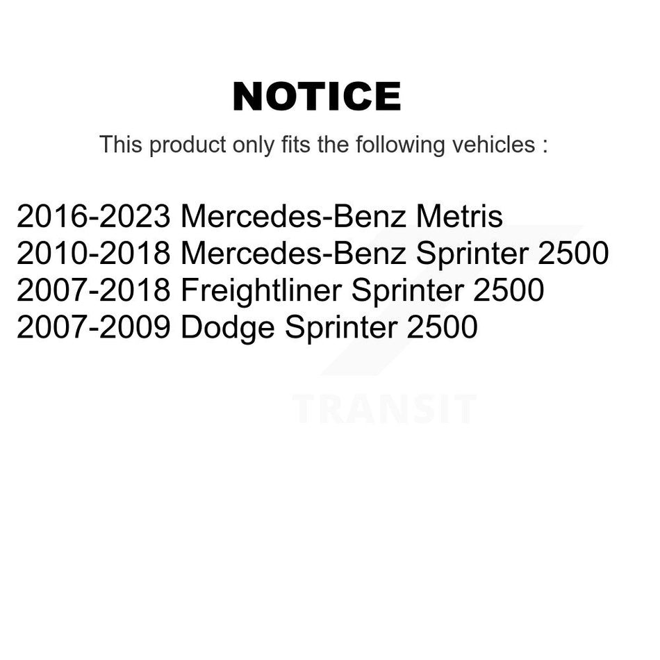 Front Ceramic Disc Brake Pads TEC-1316A For Mercedes-Benz Sprinter 2500 Metris Dodge Freightliner