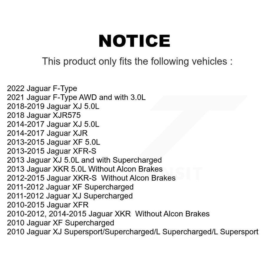 Front Ceramic Disc Brake Pads TEC-1448 For Jaguar XF XJ XKR XFR F-Type XKR-S XFR-S XJR XJR575