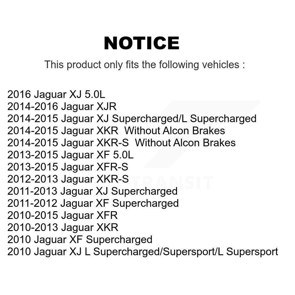 Rear Ceramic Disc Brake Pads TEC-1449 For Jaguar XF XJ XKR XFR XKR-S XFR-S XJR
