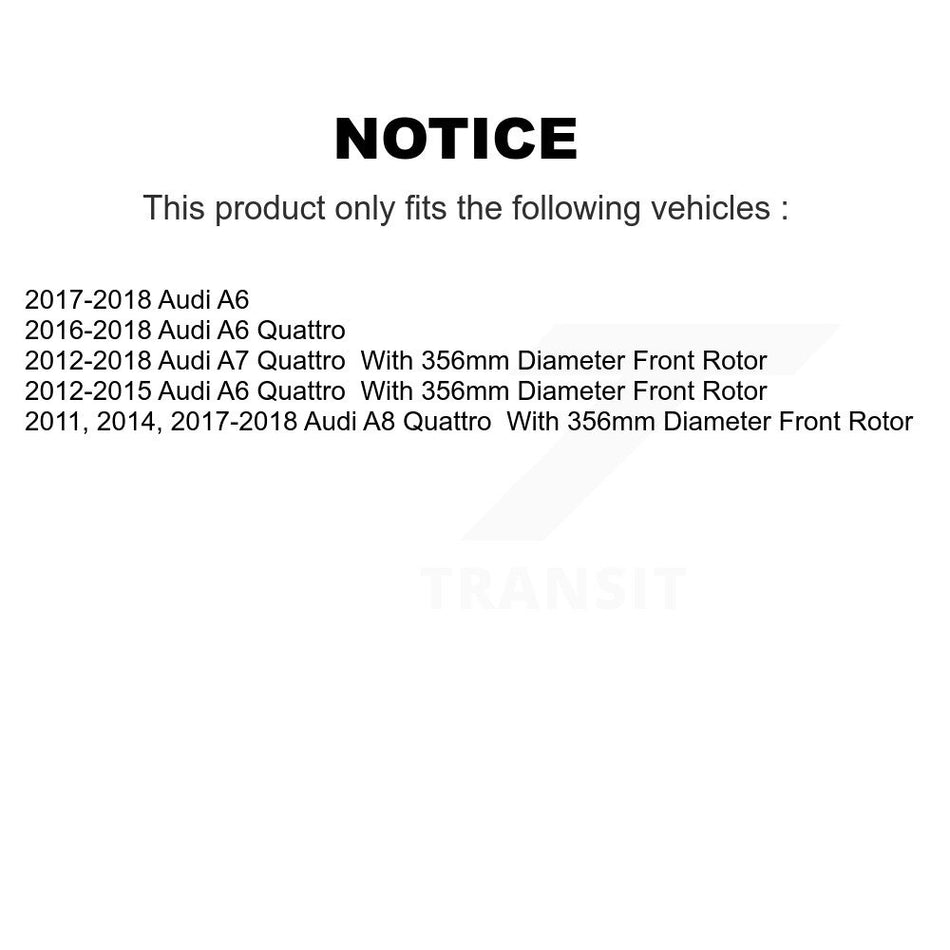 Front Ceramic Disc Brake Pads TEC-1549 For Audi A6 Quattro A7 A8