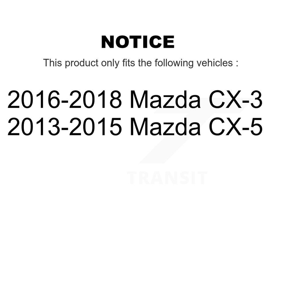 Rear Ceramic Disc Brake Pads TEC-1624 For Mazda CX-5 CX-3