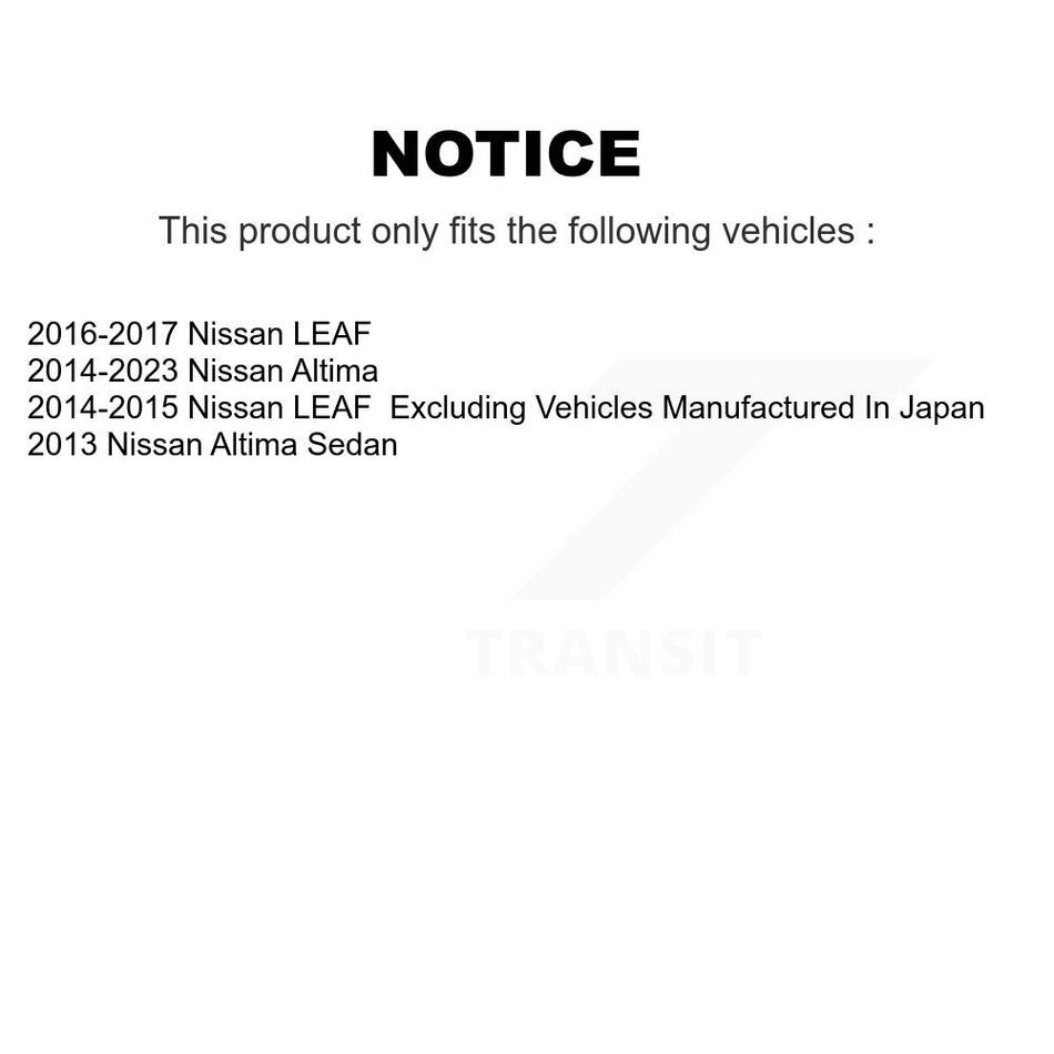 Front Ceramic Disc Brake Pads TEC-1650 For Nissan Altima LEAF