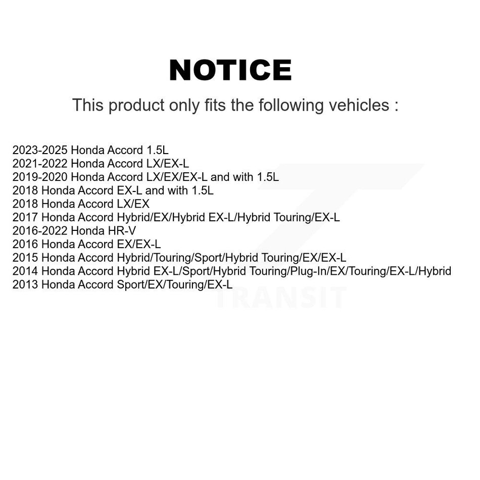 Front Ceramic Disc Brake Pads TEC-1654 For Honda Accord HR-V
