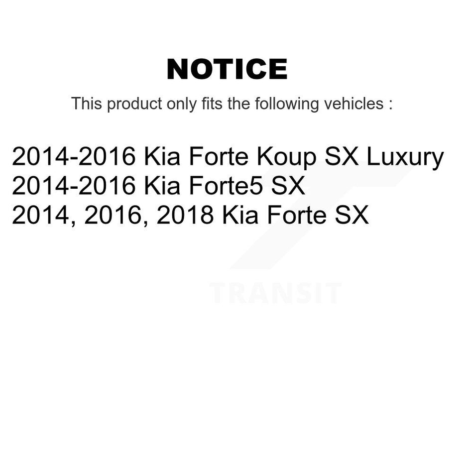 Front Ceramic Disc Brake Pads TEC-1735 For Kia Forte Forte5 Koup