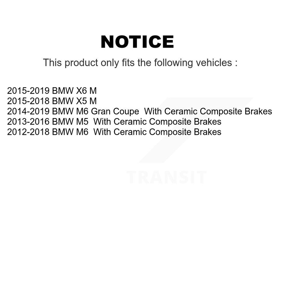 Front Ceramic Disc Brake Pads TEC-1738 For BMW X5 X6 M5 M6 Gran Coupe