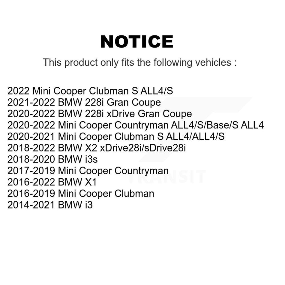 Rear Ceramic Disc Brake Pads TEC-1762 For BMW X1 Mini Cooper Countryman X2 Clubman i3 228i xDrive