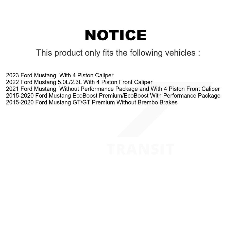 Front Ceramic Disc Brake Pads TEC-1784 For Ford Mustang