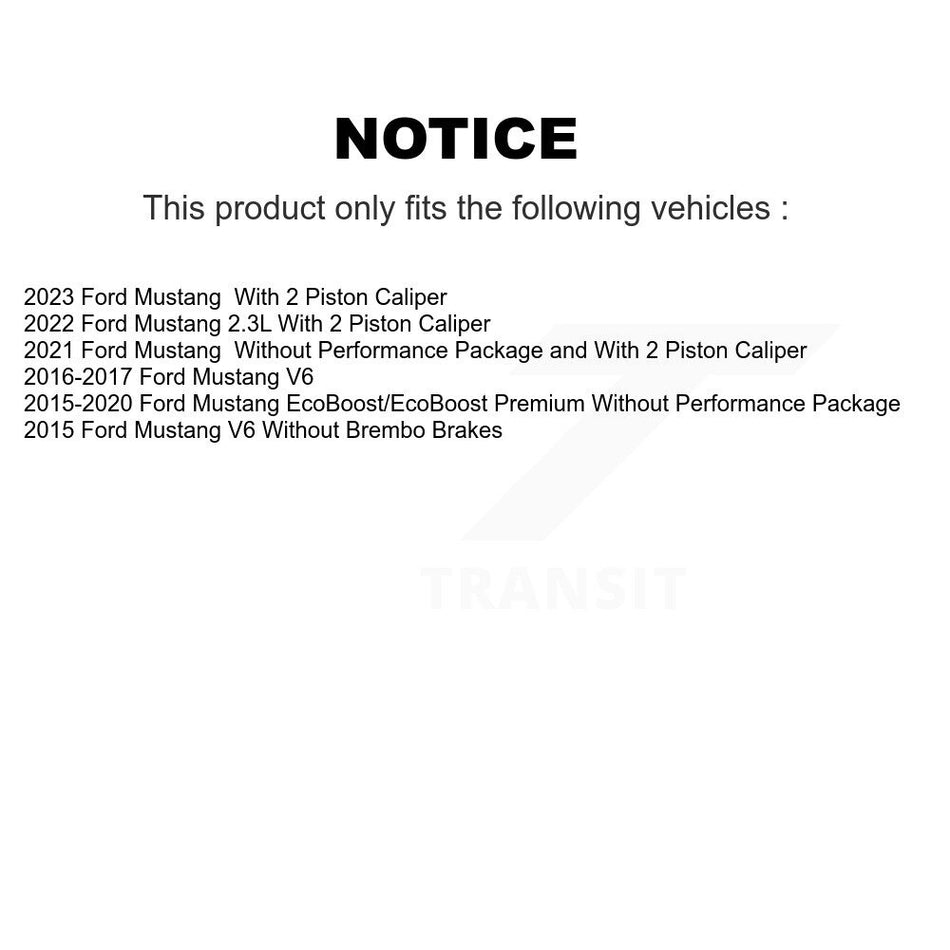 Front Ceramic Disc Brake Pads TEC-1791 For Ford Mustang