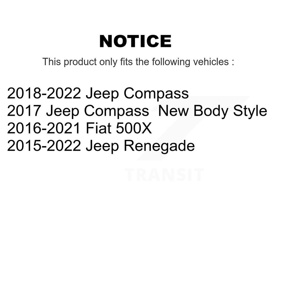 Front Ceramic Disc Brake Pads TEC-1811 For Jeep Renegade Compass Fiat 500X