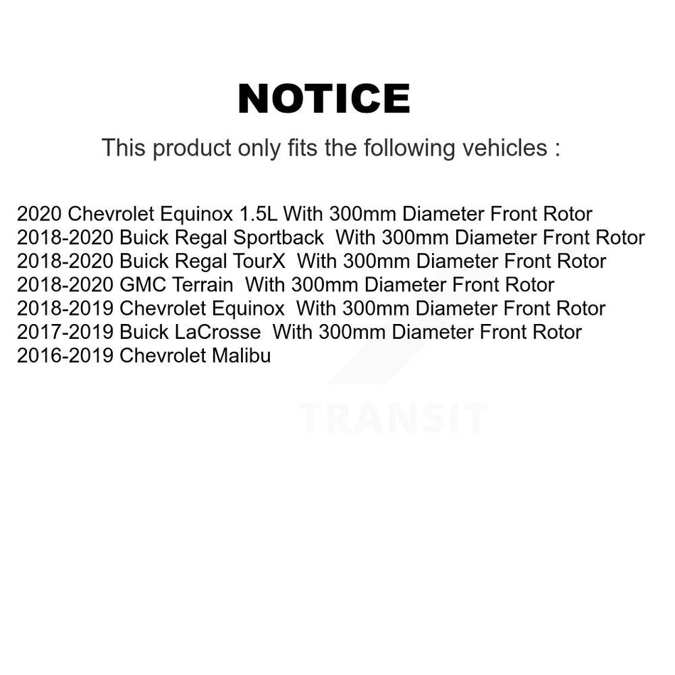 Front Ceramic Disc Brake Pads TEC-1913 For Chevrolet Equinox GMC Terrain Malibu Buick LaCrosse Regal