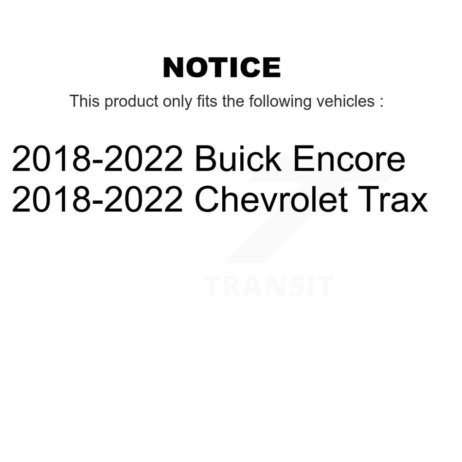 Front Ceramic Disc Brake Pads TEC-2019 For 2018-2022 Buick Encore Chevrolet Trax