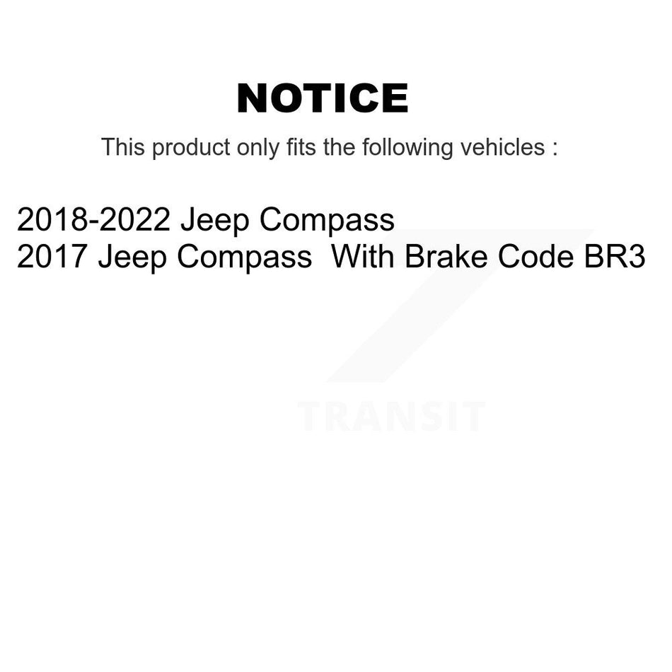 Rear Ceramic Disc Brake Pads TEC-2081 For Jeep Compass