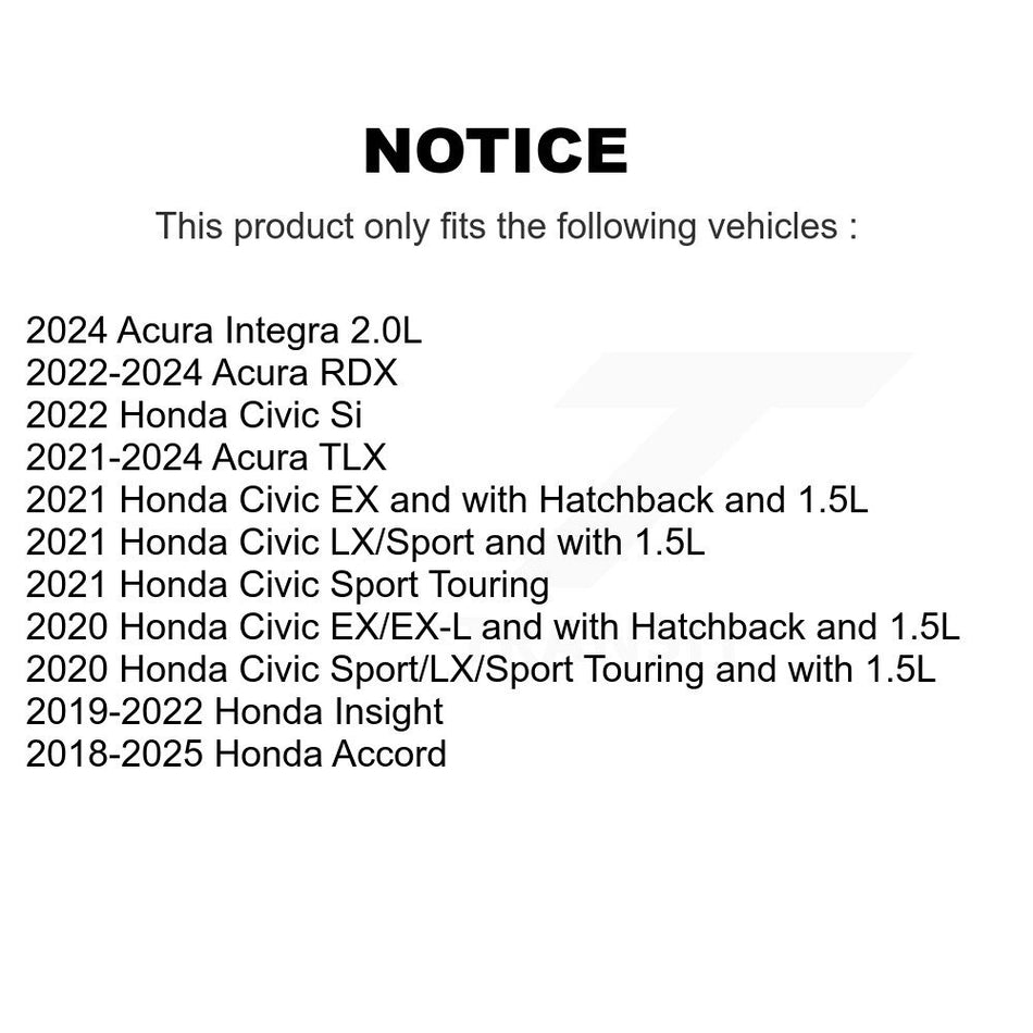 Rear Ceramic Disc Brake Pads TEC-2102 For Honda Civic Accord Acura RDX TLX Insight Integra