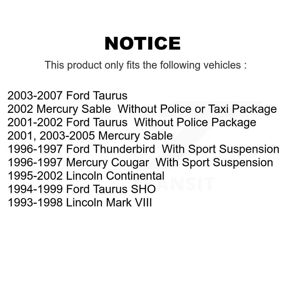 Front Ceramic Disc Brake Pads TEC-598 For Ford Taurus Lincoln Continental Mark VIII Thunderbird