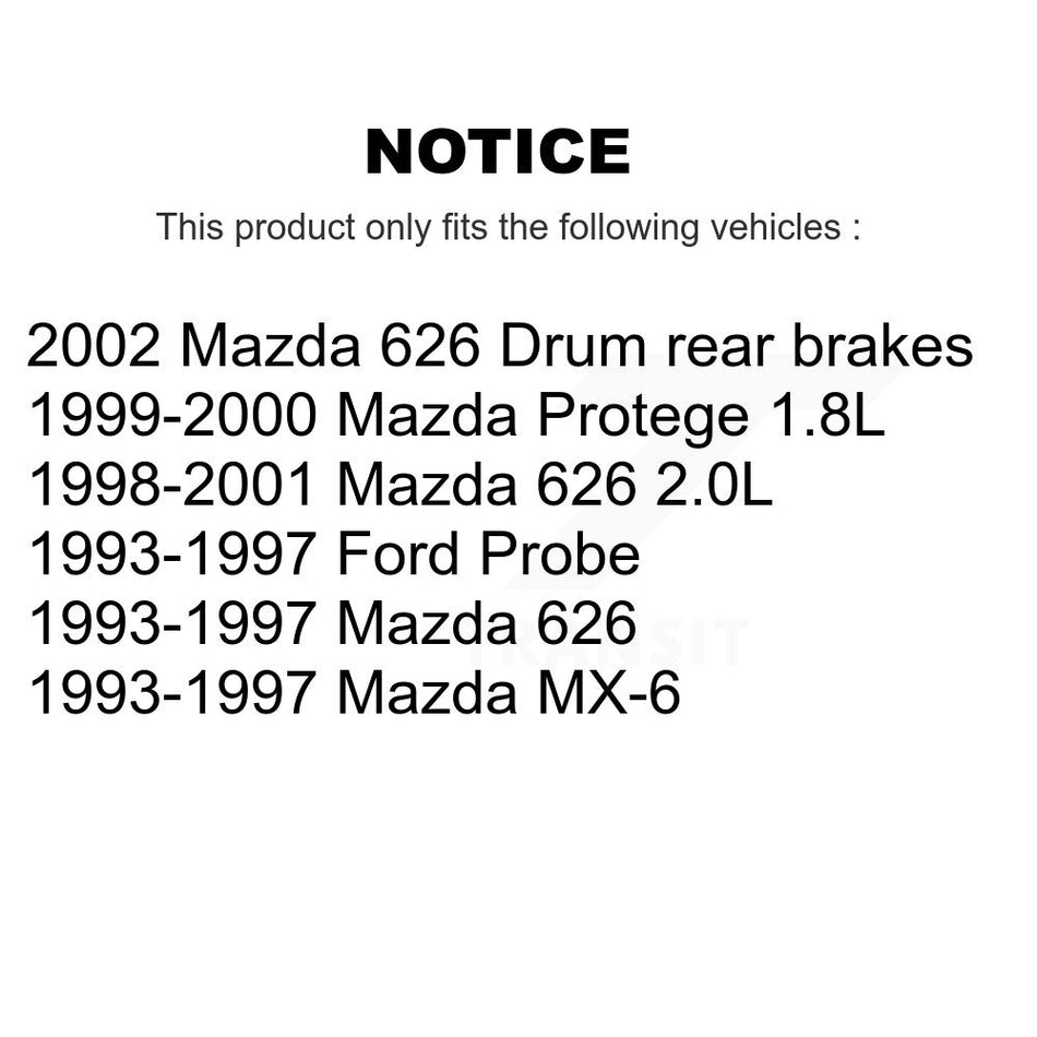 Front Ceramic Disc Brake Pads TEC-637 For Mazda 626 Protege Ford Probe MX-6