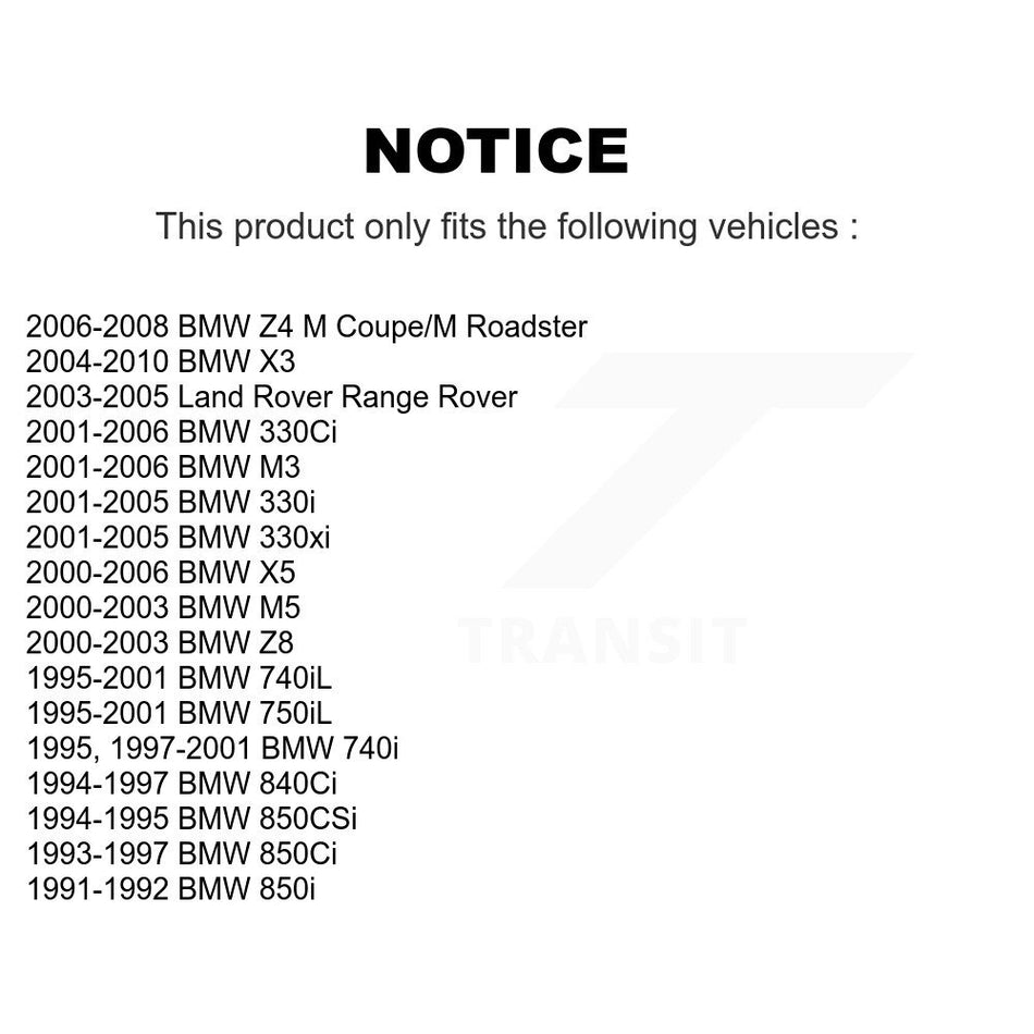 Rear Ceramic Disc Brake Pads TEC-683 For BMW X3 X5 330Ci Z4 M3 330i 330xi M5 740i Land Rover Range