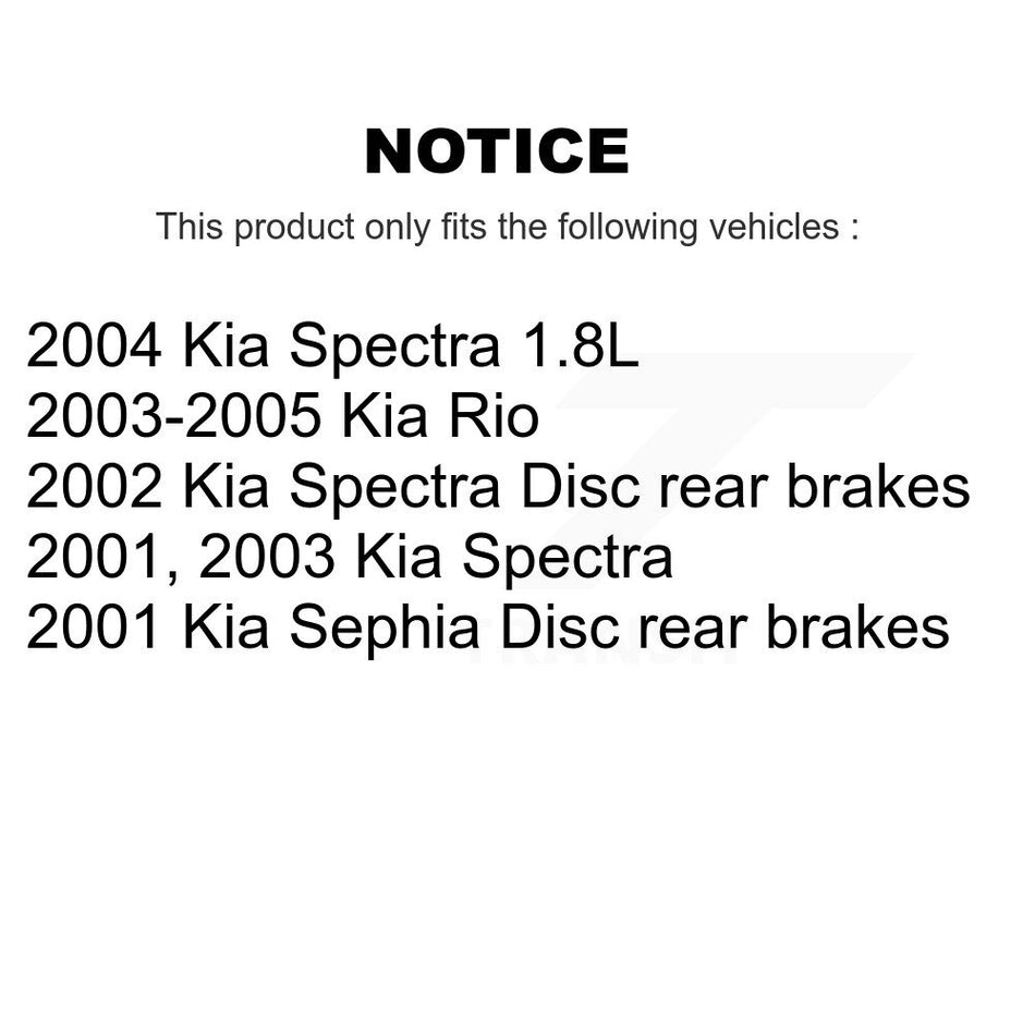 Front Ceramic Disc Brake Pads TEC-889 For Kia Rio Spectra Sephia