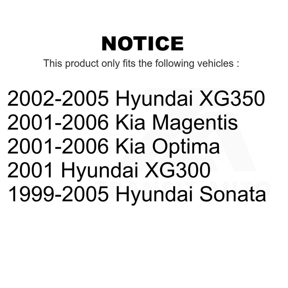 Front Left Upper Suspension Control Arm Ball Joint Assembly TOR-CK620103 For Hyundai Sonata Kia Optima XG350 XG300 Magentis