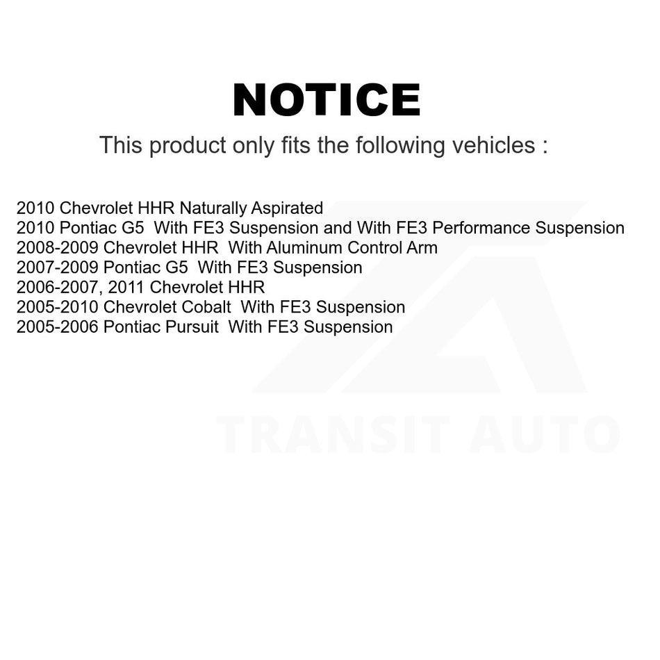 Front Right Lower Suspension Control Arm Ball Joint Assembly TOR-CK620897 For Chevrolet Cobalt HHR Pontiac G5 Pursuit