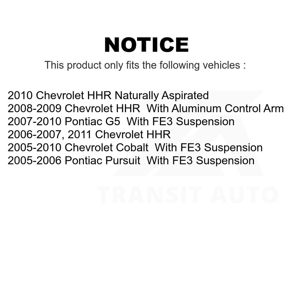 Front Left Lower Suspension Control Arm Ball Joint Assembly TOR-CK620898 For Chevrolet Cobalt HHR Pontiac G5 Pursuit