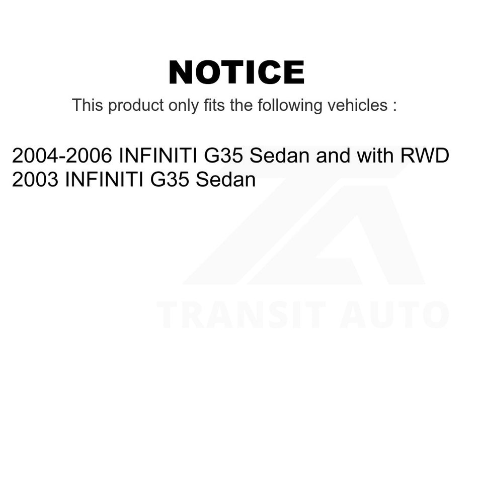 Front Left Lower Rearward Suspension Control Arm Ball Joint Assembly TOR-CK621340 For INFINITI G35