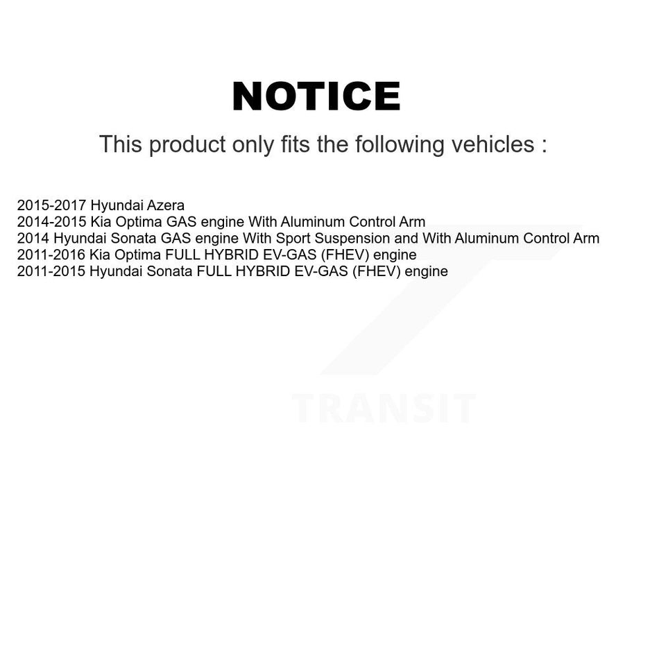 Front Right Lower Suspension Control Arm Ball Joint Assembly TOR-CK622368 For Hyundai Sonata Kia