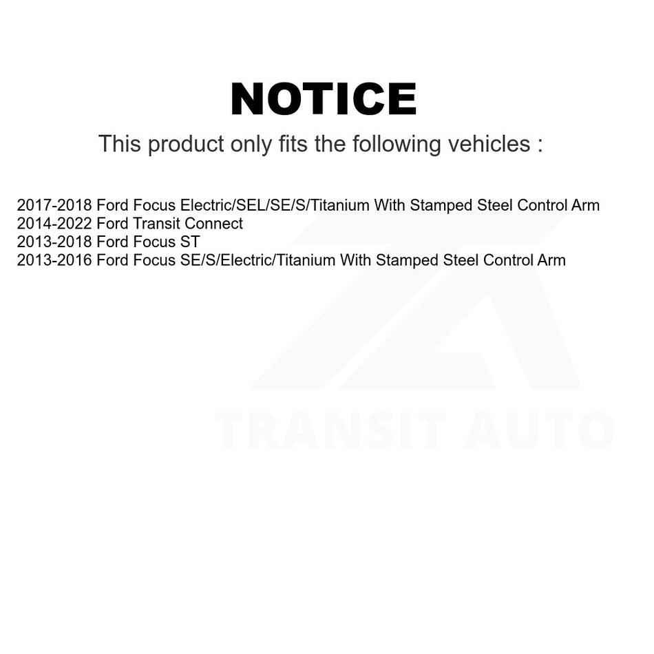 Front Left Lower Suspension Control Arm Ball Joint Assembly TOR-CK622907 For Ford Focus Transit Connect