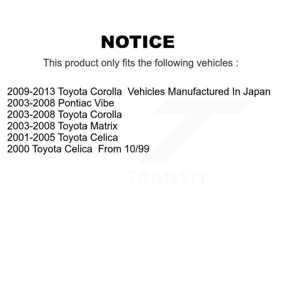 Front Left Lower Suspension Control Arm TOR-CK640361 For Toyota Corolla Matrix Pontiac Vibe Celica