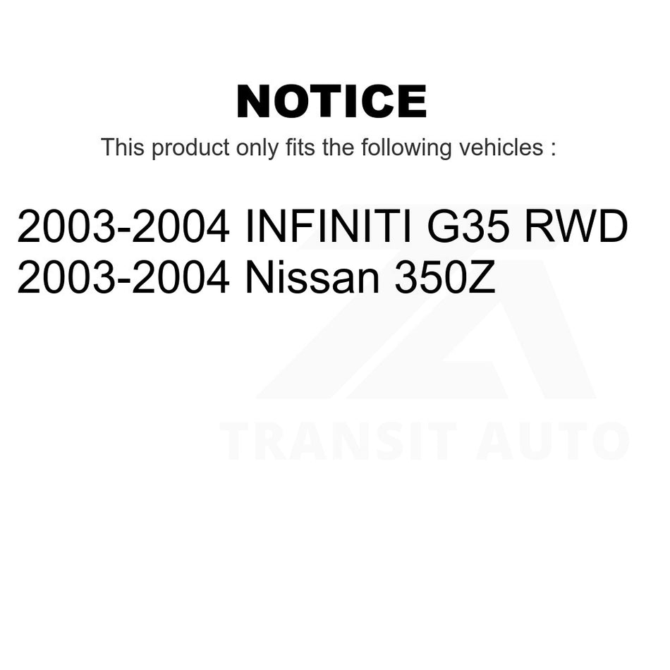 Front Left Lower Forward Suspension Control Arm TOR-CK641595 For 2003-2004 INFINITI G35 Nissan 350Z