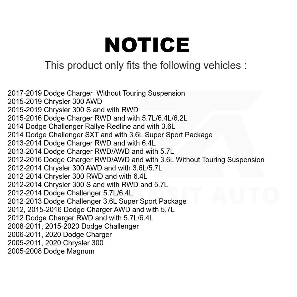 Rear Lower Forward Suspension Control Arm TOR-CK641772 For Dodge Charger Chrysler 300 Challenger Magnum