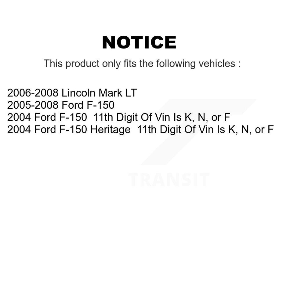 Front Left Lower Suspension Control Arm Ball Joint Assembly TOR-CK80404 For Ford F-150 Lincoln Mark