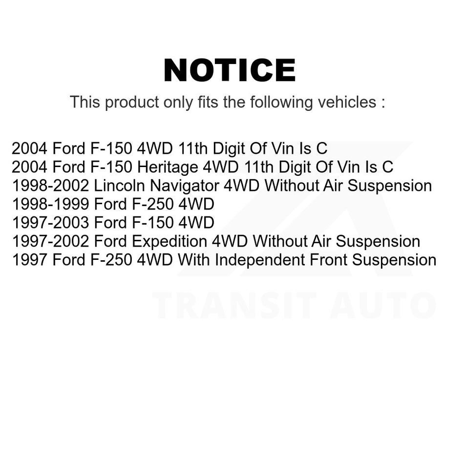 Front Left Upper Suspension Control Arm Ball Joint Assembly TOR-CK8722T For Ford F-150 Expedition Lincoln Navigator Heritage F-250 4WD