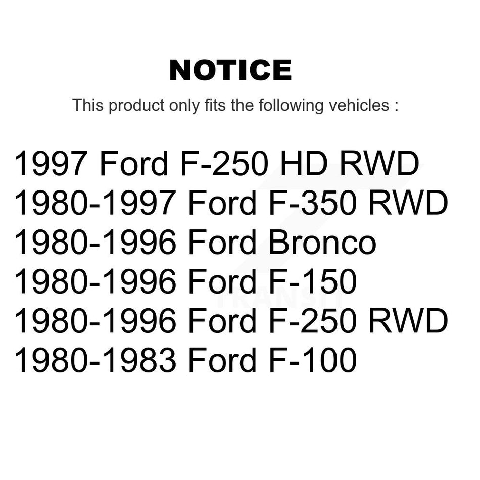 Front Left Inner Steering Tie Rod End TOR-DS1017T For Ford F-150 F-250 F-350 HD Bronco F-100