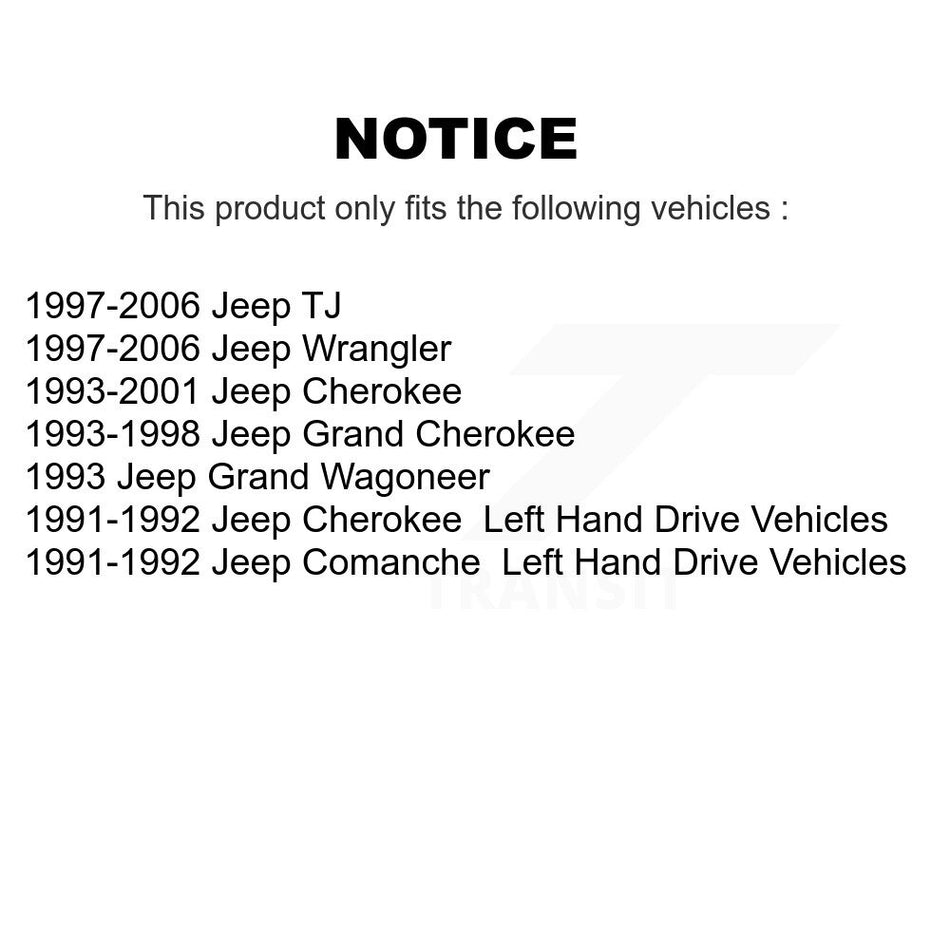 Front Suspension Track Bar TOR-DS1235 For Jeep Wrangler Cherokee Grand Comanche Wagoneer TJ