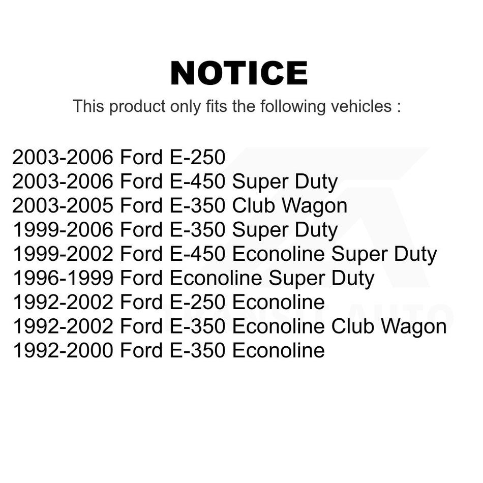 Front Left Inner Steering Tie Rod End TOR-DS1289 For Ford E-350 Super Duty E-250 Econoline Club Wagon E-450